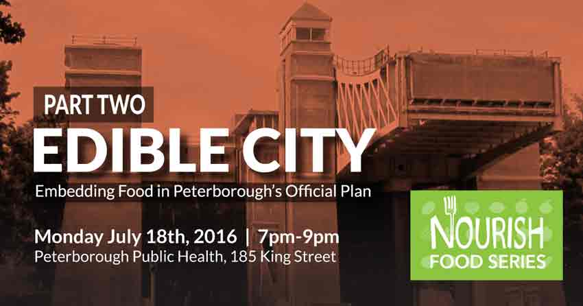 Event poster for 'Edible City Part Two'. Text repeated below.