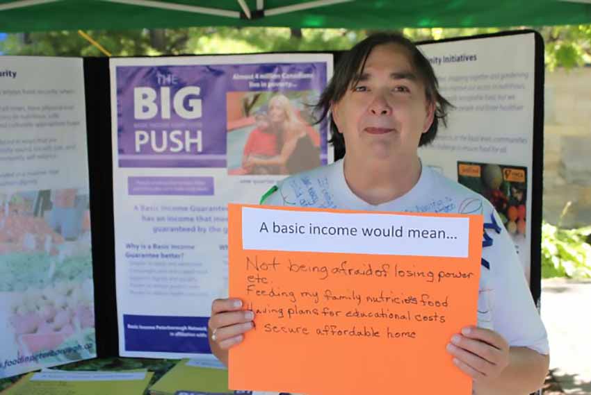 Basic Income campaign participant