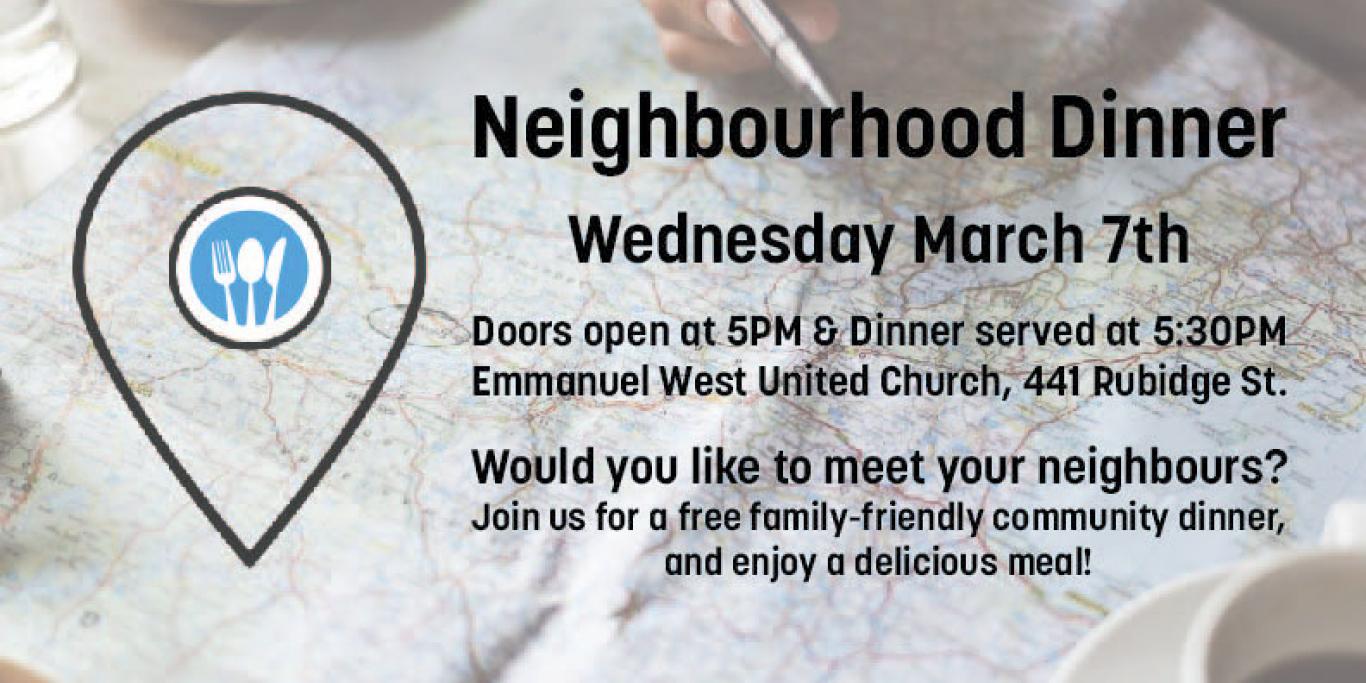 Neighbourhood Dinner Poster