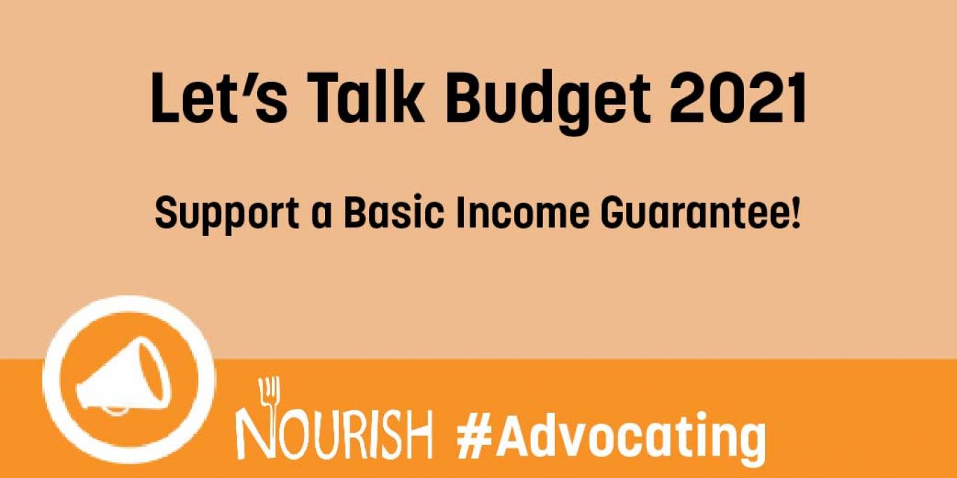 Let's Talk Budget 2021: Support a Basic Income Guarantee!